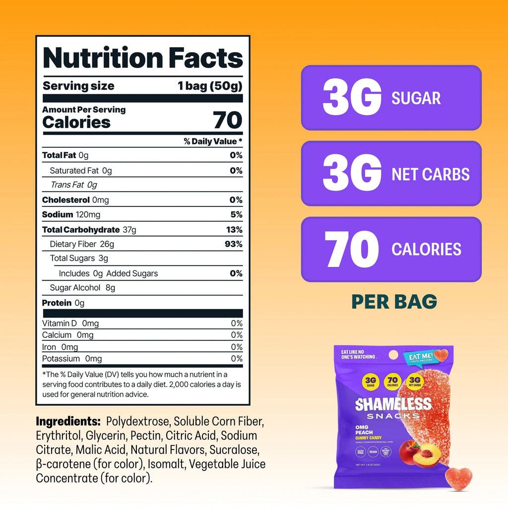 Shameless Snacks - Durazno