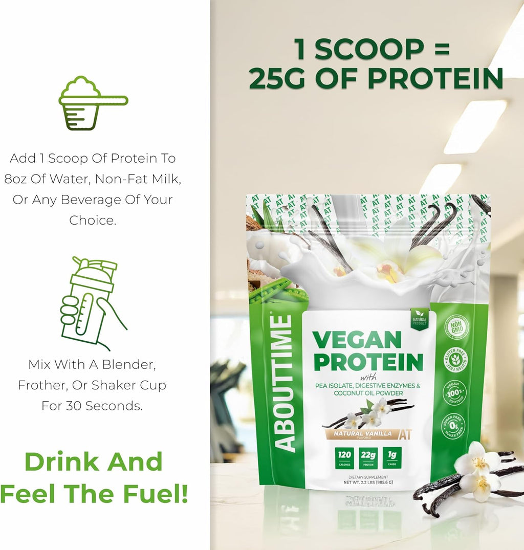 AboutTime Proteína Vegana - Vainilla